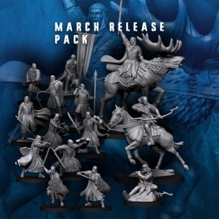 march release pack 2022 - digital davale games Tabletop Characters & Creatures Fantasy Universe elf fantasy wargames miniature 3dprinting patreon 28mm dnd frostgrave tabletopgames humans davalegames snakearmy 3d print model - Mito3D