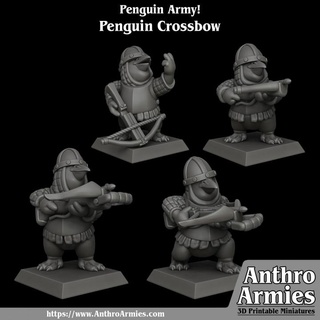 Pinguin Armbrust Jamie Tischplatte Zeichen Kreaturen Fantasie Universum Geschäft Armee Mini Miniatur Kriegsspiel Scharmützel Kriegsband 3d print model - Mito3D