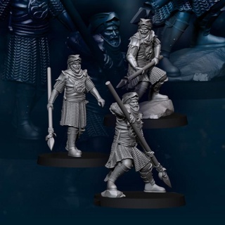 3x snake rider davale games Tabletop Characters & Creatures Fantasy Universe stl fantasy wargames miniature 3dprinting 28mm dnd frostgrave tabletopgames humans davalegames snakearmy 3d print model - Mito3D