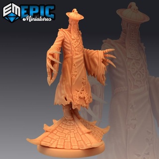 jiangshi roof walking spirit undead vampire male zombie epic-miniatures Store fantasy medieval monster rpg warhammer sla enemy tabletop dungeon dnd pathfinder npc pre-supported supported pre 3d print model - Mito3D