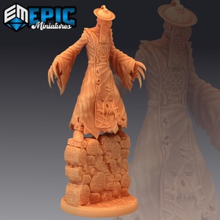 jiangshi roof wall walking spirit undead vampire male zombie epic-miniatures Store fantasy medieval monster rpg warhammer sla enemy tabletop dungeon dnd pathfinder npc pre-supported supported pre 3d print model - Mito3D