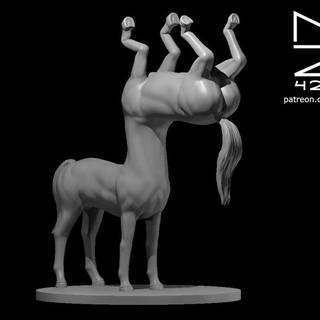 centaurtaur miguel zavala Tabletop Characters & Creatures Fantasy Universe centaur 3d print model - Mito3D