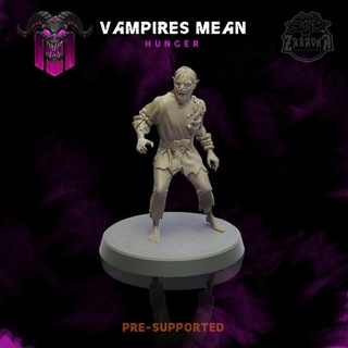 vampires mean zabavka workshop Tabletop Characters & Creatures Fantasy Universe battle fantasy rpg undead miniature death wargame dnd 32mm hungre 3d print model - Mito3D