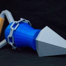 zelda ocarina più props cosplay costume leggenda clawshot prop 3d print model - Mito3D