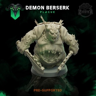 demon berserker zabavka workshop Tabletop Characters & Creatures Fantasy Universe battle board fantasy game monster warrior d&d dnd plague berserk 5e 3d print model - Mito3D