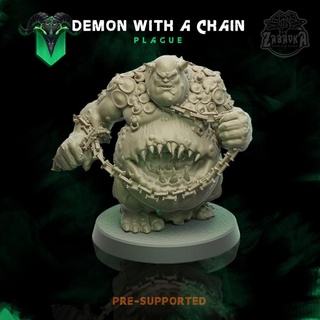 demon chain zabavka workshop Tabletop Characters & Creatures Fantasy Universe army battle board fantasy game hell undead warhammer fiend daemon chaos d&d dnd plague incubus 3d print model - Mito3D