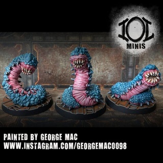rockworms imitation life miniatures Tabletop Characters & Creatures Fantasy Universe claws monster starwars teeth rock earth worm death necromunda worms ground nasty encounter centipede killy wyrm wurm stargrave npc meatpinata 3d print model - Mito3D