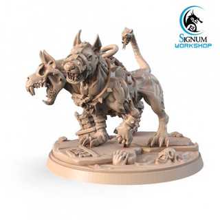 nerett demon dog signum workshop Tabletop Characters & Creatures Fantasy Universe beast creature dungeons fantasy hound miniatures pet tabletop magical ttrpg presupported 3d print model - Mito3D