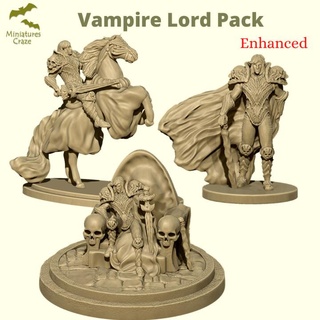 vampire Seigneur pack miniaturescraze table personnages créatures fantaisie univers dragons donjons dnd strahd 3d print model - Mito3D