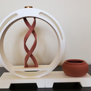 DNA tütsü Kulp destek zıplamak ortega ev Bahçe Biyoloji dekor brülör 3d print model - Mito3D