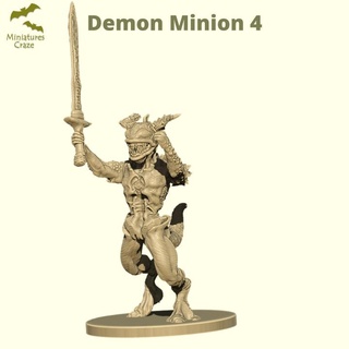 demon minion miniaturescraze Tabletop Characters & Creatures Fantasy Universe dragon unit war tabletop infantry dungeon d&d dnd melee 3d print model - Mito3D