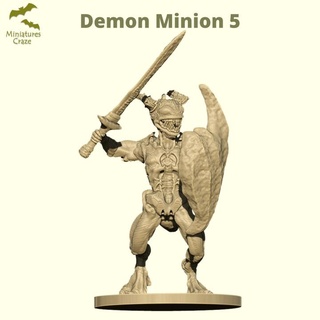 demon minion miniaturescraze Tabletop Characters & Creatures Fantasy Universe dragons dungeons tabletop infantry d&d dnd melee 3d print model - Mito3D