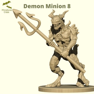 Dämon Günstling Miniaturscraze Tischplatte Zeichen Kreaturen Fantasie Universum Armee Drachen Dungeons Mini Einheit Miniatur dnd Nahkampf 3d print model - Mito3D