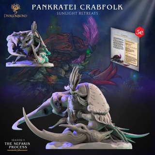 dragonbond pankratei crabfolk draco studios creature monster bestiary sikaria 3d print model - Mito3D