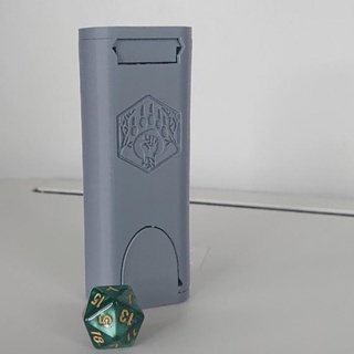 compact rounded dice tower box harry sargent Tabletop accessories d&d dicetower 3d print model - Mito3D