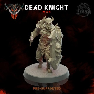 dead knight zabavka workshop  Tabletop Tabletop Characters & Creatures Fantasy Universe Tabletop Tabletop Characters & Creatures battle board fantasy game knight warhammer miniature dead d&d dnd waord shild  3d print model - Mito3D