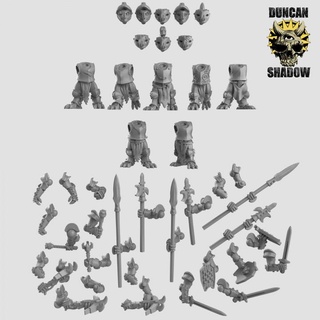 armored owls multipart kit pre supported duncan shadow Tabletop Characters & Creatures Fantasy Universe bird fantasy dungeonsanddragons dnd folk anthropomorphic ttrpg anthro 3d print model - Mito3D