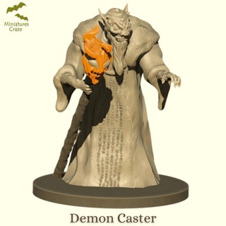 demonio castor locura miniatura mesa caracteres criaturas fantasía universo continuar infierno mini fuego magia calabozo bola 3d print model - Mito3D