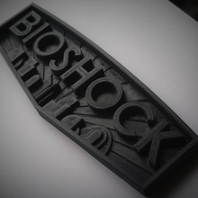 bioshock placa fan art juegos logotipo xbox 3d print model - Mito3D
