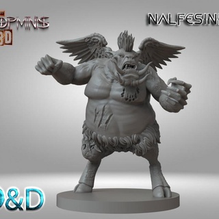 nalfehenee para ignacio berbel Garcia table personnages créatures fantaisie univers troll marteau guerre ogro orco atelier jeu 3d print model - Mito3D