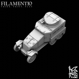 armored car bolide filamentio Tabletop Characters & Creatures Historical Universe Vehicles Machines 40k tank vehicle french worldwar2 28mm warhammer40k worldwar boltaction renault 28mmvehicle wierdwar frenchtank 3d print model - Mito3D
