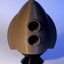 google onhub roket gemi gövdesi cihazlar elektronik rocketship googleonhub 3d print model - Mito3D