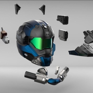 commando casque pièces jointes Halo atteindre aguilar atelier ventilateur art accessoires cosplay masques casques soutenir infini 3d print model - Mito3D