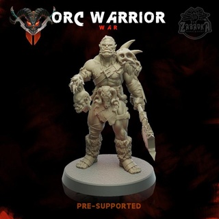 orc warrior zabavka workshop Tabletop Characters & Creatures Fantasy Universe axe battle board fantasy game war warhammer miniature dnd 5e 3d print model - Mito3D