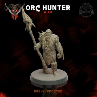 orc hunter zabavka workshop Tabletop Characters & Creatures Fantasy Universe battle board fantasy game spear warhammer warrior miniature adventure d&d dnd 5e 3d print model - Mito3D