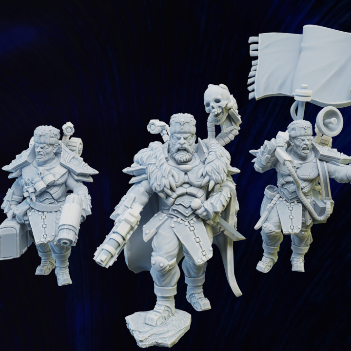 Erstgeborener Sponsnaz Befehl voll Kader ghamak Tischplatte Zeichen Kreaturen Sci Fi Universum 40k dunkel Spiel grimmig bewachen Miniaturen Krieg Kriegshammer Kaiserliche Kriegsspiel astra Militarum wh 3D print model - Mito3D