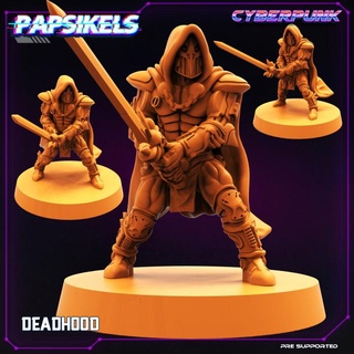morte papsikels miniaturas tampo mesa personagens criaturas Sci Fi universo loja cavaleiro caçador ordem cibernético 3d print model - Mito3D