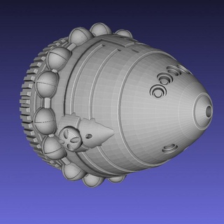 sovyet standart komut modül yak gemileri minyatür Martin Eğitim fizik Uzay havacılık uzay gemisi aracı kozmonot tam güven 1 600 kırmızı alan ay kızıl martılar minyatürmartin 3d print model - Mito3D