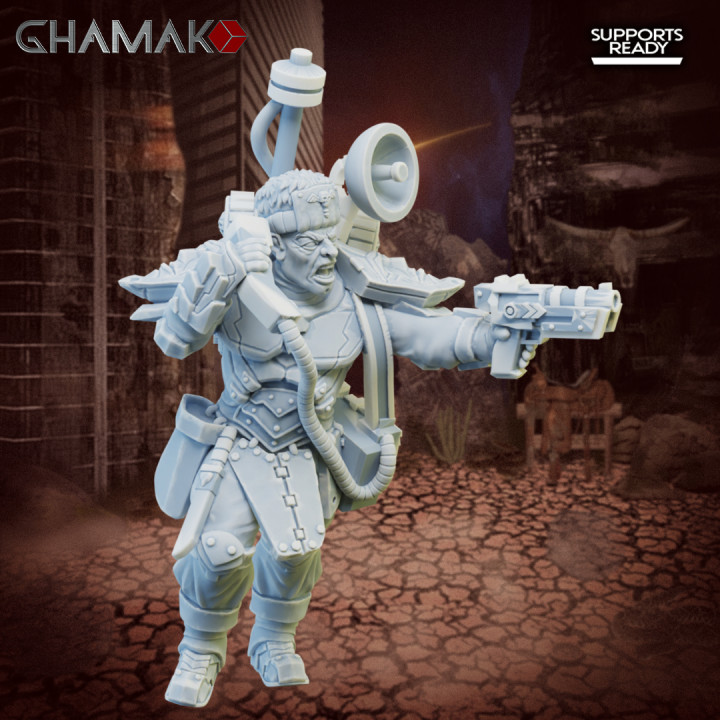 ilk doğan spetsnaz komut voxcast gamak masaüstü karakterler yaratıklar Sci Fi Evren 40k koruma Warhammer imparatorluk astra militarum 40000 wh 3D print model - Mito3D