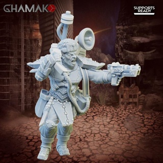 primogenito spetsnaz comando voxcast ghamak tavolo personaggi creature Sci Fi universo 40k guardia warhammer imperiale astra militarum 40000 wh 3d print model - Mito3D