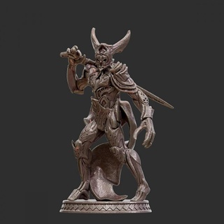 guardian cursed gate - champion thesurrealfactory Tabletop Characters & Creatures Fantasy Universe demon armor knight 3d print model - Mito3D