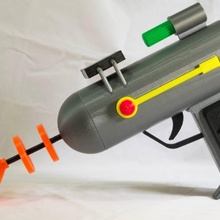 rick ' laser Pistole morty props cosplay Kostüm halloween lasergun cartoonnetwork raygun rickandmorty adultswim costumeprop spacegun 3d print model - Mito3D