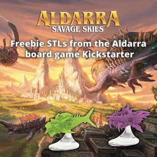 aldarra - freebie expansion frigates arcane minis free board game sky boardgame frigate hivemind cuthari illuse algolodon tamers sky-tamers skytamers cuthari-hivemind cutharihivemind 3d print model - Mito3D