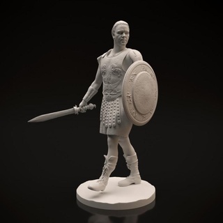 maximus decimus meridio fan art dino cane arte azione figure gratuito antico figura storico mini film romano Roma scultura statua miniatura Gladiatore 3d print model - Mito3D