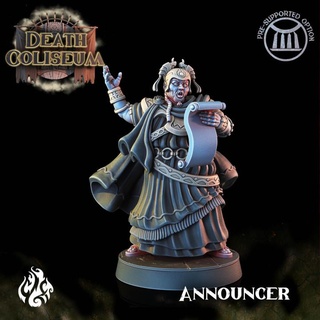 announcer crippled god foundry Tabletop Characters & Creatures Fantasy Universe fantasy rpg wargames death gladiator arena dnd pathfinder npc coliseum cgf 3d print model - Mito3D