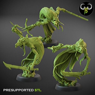 sneaky stabber distance set b claybeastcreation Tabletop Characters & Creatures Fantasy Universe dark fantasy ghost rat assassin reaper 3d print model - Mito3D