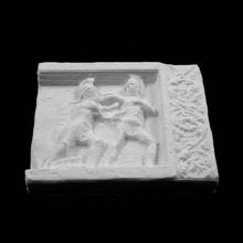 relevo representando gladiador luta museu galo romano tongeren bélgica scan 3d print model - Mito3D