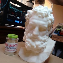 marble head herakles bust life-size scan life size 3d print model - Mito3D