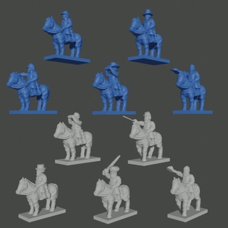 6-15mm acw generals & characters blender file acw-13 henry turner black epic war supportless american general union 6mm 10mm 15mm powder confederate civil confederacy officers 3d print model - Mito3D