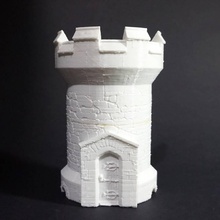 stone watchtower shell - google onhub competition & garden 3d print model - Mito3D