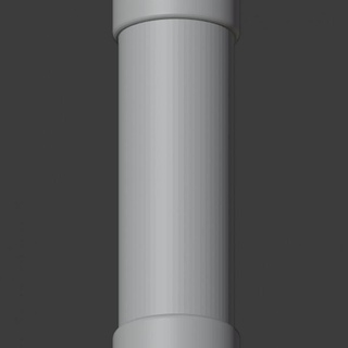 zombar airsoft supressor goodcat3d esporte silenciador branco 3d print model - Mito3D