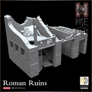 roman ruined farm - rise pict gadgetworks Store ancient building rome terrain wreck scenery ruin destroyed tabletop&gt 3dprintableterrain&gt fantasyterrain picts 3d print model - Mito3D
