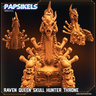 raven queen throne papsikels miniatures  Store throne  3d print model - Mito3D