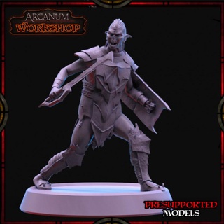 swordman orc arcanum workshop Store goblin monster soldier wargaming warhammer tabletop cave dnd 3d print model - Mito3D