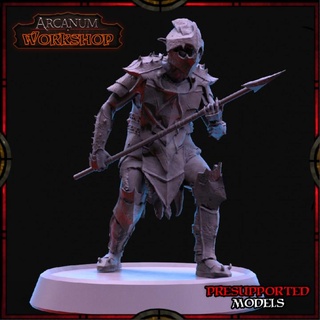 spearman orc arcanum workshop Store army fantasy monster soldier wargaming tabletop dnd 3d print model - Mito3D