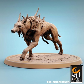 corrupted dog lord print hound monster thing lotp 3d print model - Mito3D